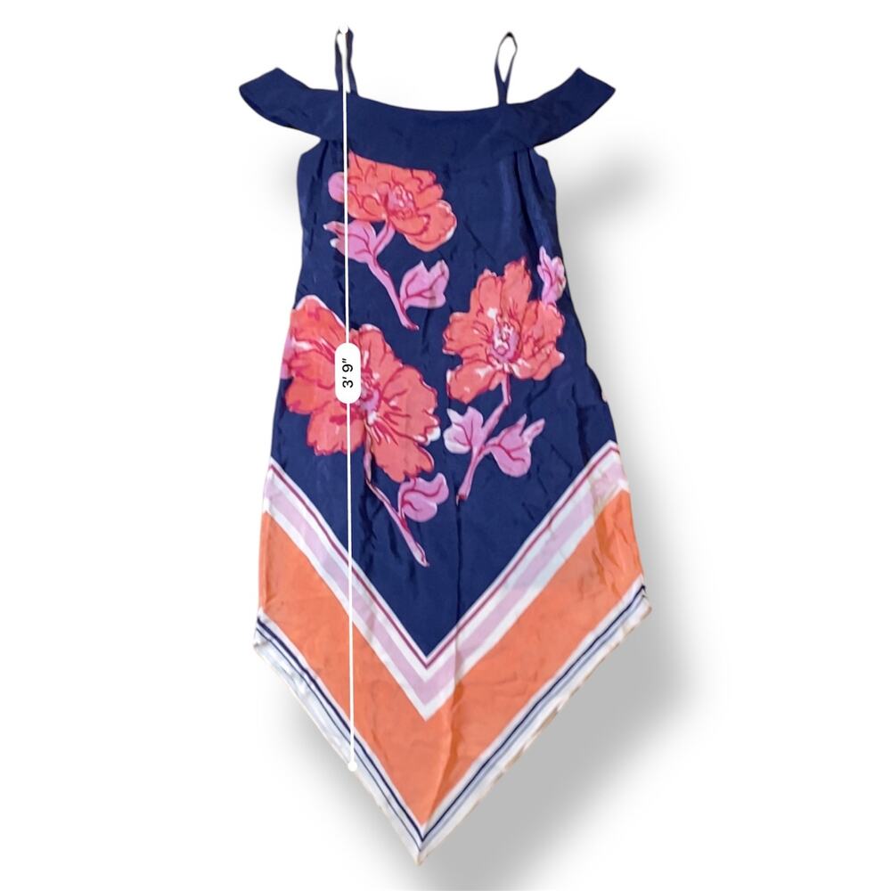 Anthropologie Moulinette Soeurs Floral Silk Midi Off Shoulder Dress Size Small - Picture 4 of 10